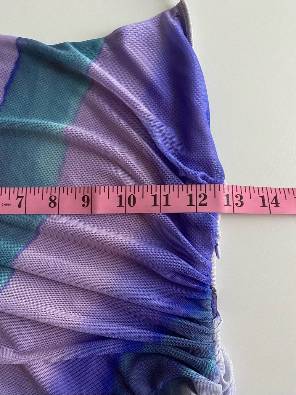 Zara Bloggers Favorite Printed Tulle Halter Sleeveless Lavender Dress Sz Small. - Picture 13 of 14